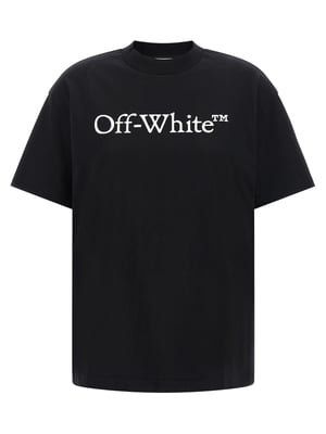 Camiseta de algodón negra Off-White