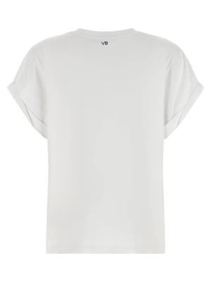 Camiseta de algodón blanca Victoria Beckham