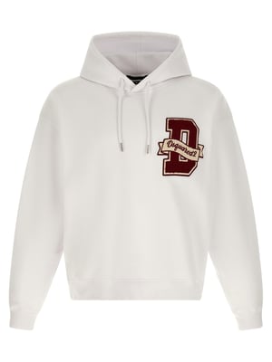 Sudadera de Algodón Blanca Dsquared²