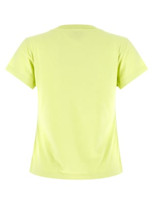 Camiseta de Algodón Bicolor Ganni