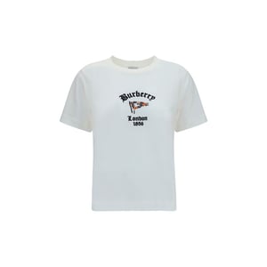 Camiseta de Algodón Blanca Burberry
