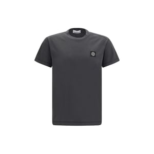 Camiseta de Algodón Gris Stone Island