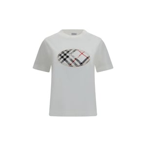 Camiseta de Algodón Blanca Burberry