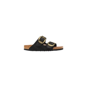 Sandalias Planas Sintéticas Negros Birkenstock
