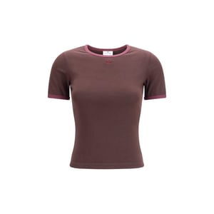 Camiseta de Algodón Marrón Courrèges