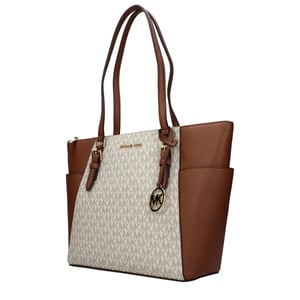 Bolso de hombro de piel beige Michael Kors