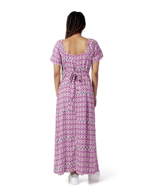 Solo Vestido Casual de Viscosa Púrpura