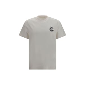 Camiseta de algodón beige Moncler