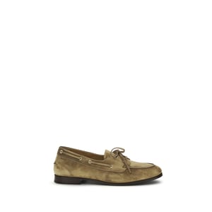 Mocasines Slip-On de Cuero de Búfalo Beige de Bally