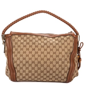 Gucci Bella Hobo Bag  en  beige Lienzo