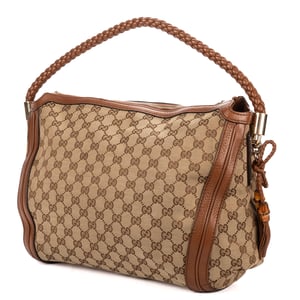 Gucci Bella Hobo Bag  en  beige Lienzo