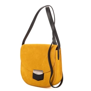 Celine Trotteur Crossbody  en  amarillo Cuero de ternero