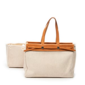 Hermès Herbag Cabas GM en  beige Lienzo