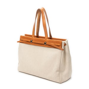 Hermès Herbag Cabas GM en  beige Lienzo
