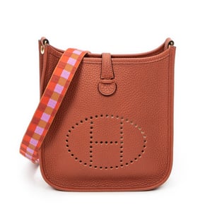 Hermès Evelyne TPM en  Brown Cuero de ternero
