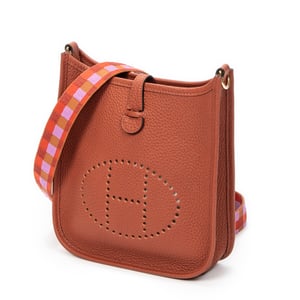 Hermès Evelyne TPM en  Brown Cuero de ternero
