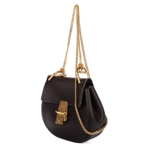 Chloé Drew Crossbody Bag Mini en  negro Cuero de ternero