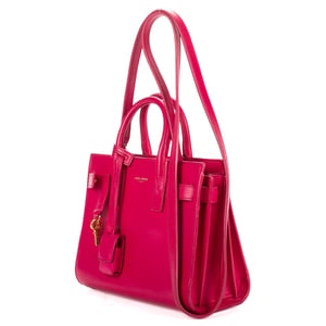 Yves Saint Laurent Nano Sac de Jour  en  rosa Cuero de ternero