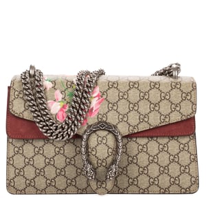 Gucci Small Dionysus Chain Crossbody Small en  beige Lienzo recubierto