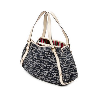 Gucci Abbey Hobo Diagonal  en  Blue Lienzo