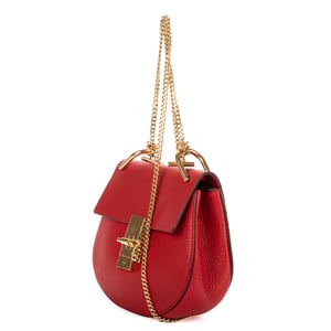 Chloé Drew Crossbody Bag Mini en  rojo Cuero de ternero