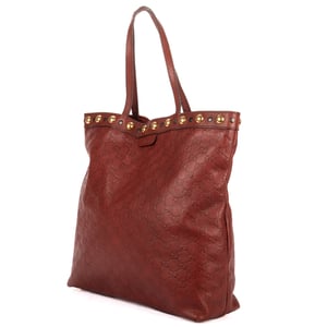 Gucci Babouska Tote  en  Borgoña Cuero de becerro