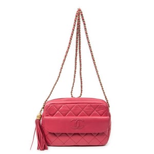 Chanel Small Tassel Camera Crossbody  en  rosa Cuero de ternero