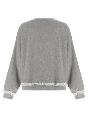 Sudadera de Algodón Orgánico Ganni Gris