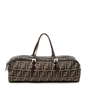 Fendi Rectangular Bauletto  en  marrón Lienzo