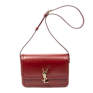 Yves Saint Laurent Medium Solferino  en  rojo Cuero de ternero