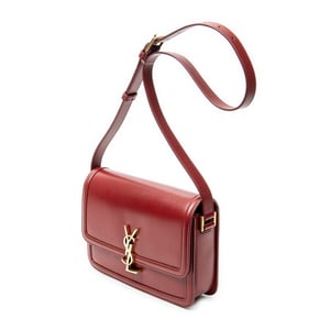 Yves Saint Laurent Medium Solferino  en  rojo Cuero de ternero