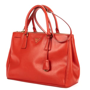 Prada Medium Galleria Tote Medium en  naranja Cuero de ternero
