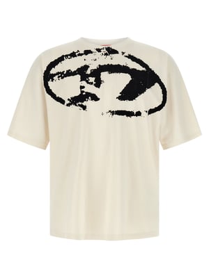 Camiseta de algodón bicolor Diesel