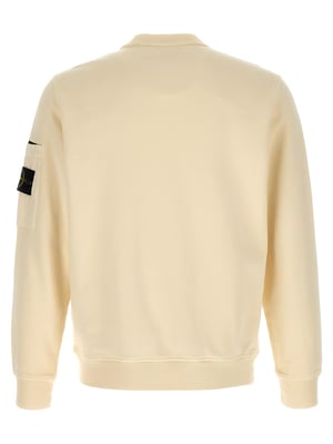 Sudadera de algodón beige de Stone Island
