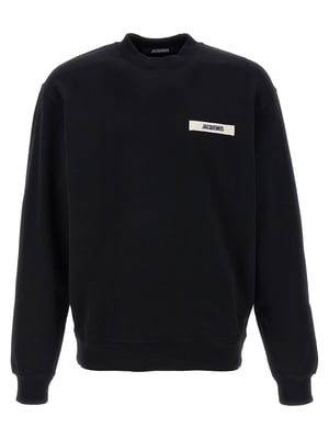 Sudadera negra de algodón Jacquemus