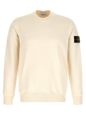 Sudadera de algodón beige Stone Island