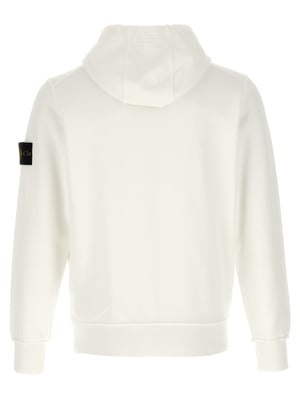 Sudadera de algodón blanca de Stone Island