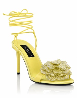 Sandalias De Tacón Alto Flower