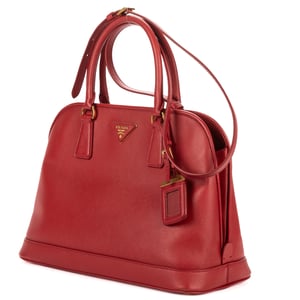 Prada Medium Open Promenade Medium en  rojo Cuero de ternero