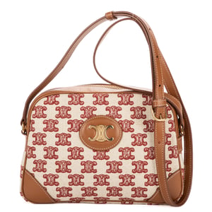 Celine Camera Crossbody  en  beige Lienzo