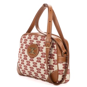 Celine Camera Crossbody  en  beige Lienzo