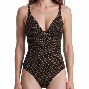 Bañador de Mujer con Escote en V 50561318