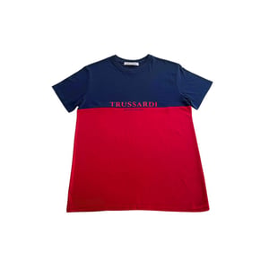 Camiseta de Hombre de Algodón Rojo Trussardi Beachwear