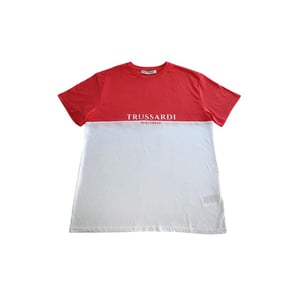 Camiseta de Hombre de Poliester Blanca Trussardi Beachwear