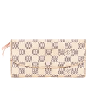 Louis Vuitton Emilie  en  marfil Lienzo recubierto