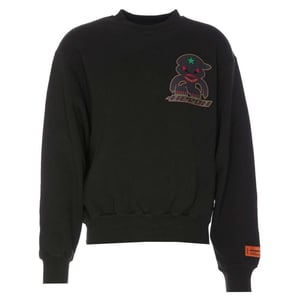 Sudadera Negra Con Cuello Redondo Monster De Heron Preston