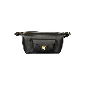 Bolso de Mano de Cuero Negro Coccinelle