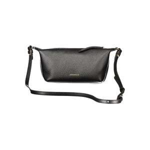 Bolso de Mano de Cuero Negro Coccinelle