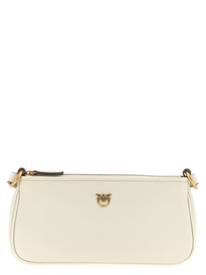 Bolso cruzado de piel de cabra blanca PINKO