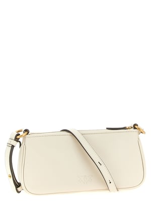 Bolso cruzado de piel de cabra blanca PINKO